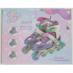 ROLLER TINY 3 EN 1 RUEDAS INTERCAMBIABLE Y LUCES 12221
