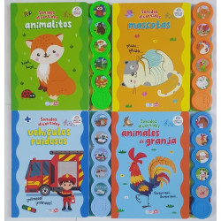 LIBRO TAPA DURA CON SONIDO 4MODELOS