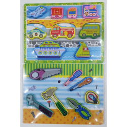 ROMPECABEZA DE MADERA 16MOD. 55819