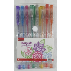 LAPICERA GEL X8 CON BRILLO