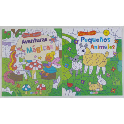 LIBROS COLOREA X NUMERO AVENTURAS/PEQUENO ANIMALES