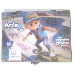 SET DE ARTE EN VALIJA SKATE X80PZAS SET DE ARTE EN VALIJA SKATE X80PZAS