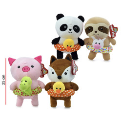 ANIMALES SPANDEX CON SALVAVIDA 23CM 8218