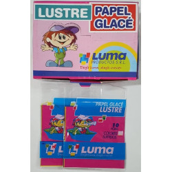 PAPEL GLASE LUSTRE DE 10HOJAS