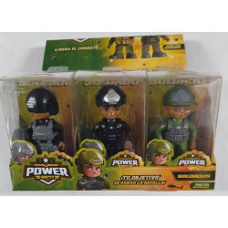 MINI MUNECOS MILITARES C/ACCES 12PZAS 55678