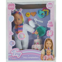 BEBOTE TINY FELIZ CUMPLE 39CM CUERPO BLANDO 56595