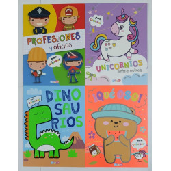 LIBRO PARA COLOREAR 4MODELOS