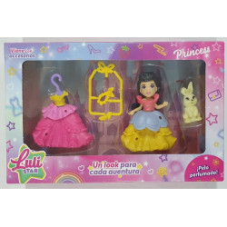 MINI MUNECA LUCYSTAR C/VESTIDOS 55848