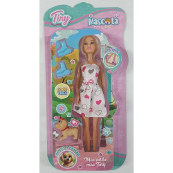 MUNECA TINY CON MASCOTA 54915