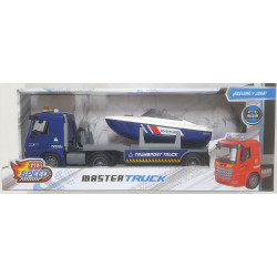 CAMION TRANSPORTDOR LANCHA C/LUZ Y SONIDO 48CM 56475 CAMION TRANSPORTDOR LANCHA C/LUZ Y SONIDO 48CM 56475