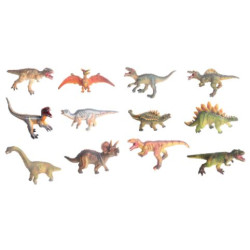 DINOSAURIO DE GOMA 12MOD 35CM 55190
