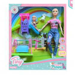 MUNECA TINY MAMA VAMOS AL PARQUE 54456