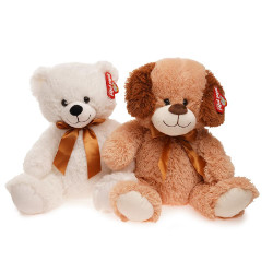 PERRO Y OSO BLANCO 40CM 1440