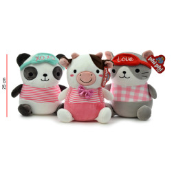 VACA/PANDA/GATO 25CM 8117