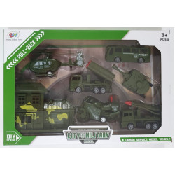 SET CAMION MILITAR EN CAJA 611104