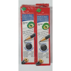 LAPIZ FABER GRAFITO X12 NEGRO