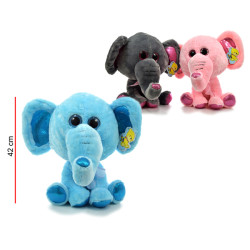 ELEFANTE 3COLORES 42CM C7802