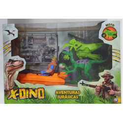 SUPER LANCHA Y MOTO C/DINOSAURIO 55434