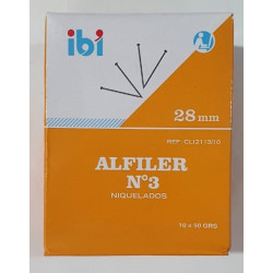 ALFILERES E/CAJA 28MM X50GRS.