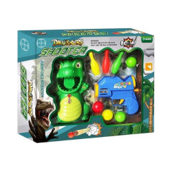 SET PISTOLA LANZADORA C/TIRO AL BLANCO DINO 14155