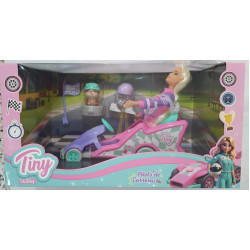 MUNECA TINY PILOTO DE CARRERA 56661