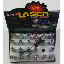 LINTERNA 3 EN 1  PILAS INCLUIDAS VENTAS X24