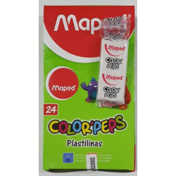 PLASTILINA MAPED X24COLORES SURT.