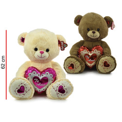 OSO CON CORAZON 60CM 5478