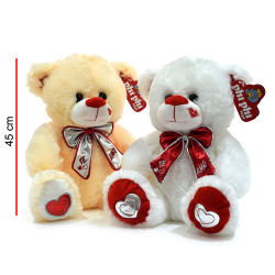 OSO BLANCO Y ROSA C/MONO 5430