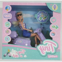 MUNECA TINY Y SU MOTO 54459