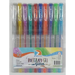 LAPICERA GELL GLITTER EZCO X10