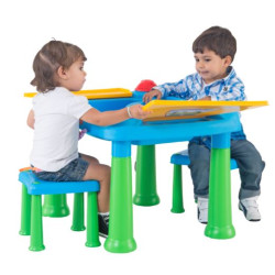 MESA DIDACTICA CON 2BANCOS N4184/N4188