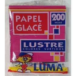 PAPEL GLASE LUSTRE X200HOJAS