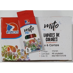 LAPICES D/COLORES X 6CORTO EZCO