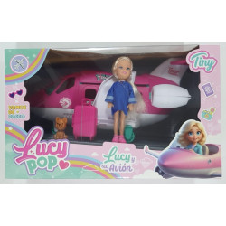 MINI MUNECA LUCY POP Y SU AVION 55658