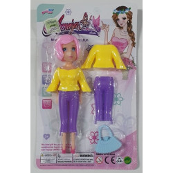 MUNECA CON ACCESORIOS X4PZAS 11199/10398