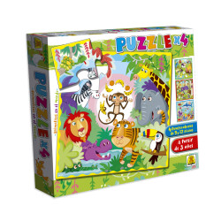PUZZLE ANIMALITOS EN EL MUNDO 24 IMPLAS