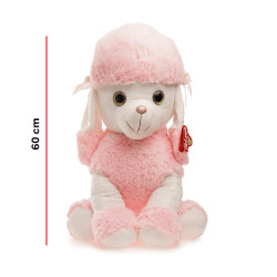PERRO CANICHE ROSA 60CM 8269