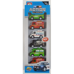 CAMIONES PULL BACK CAJA X6UNID