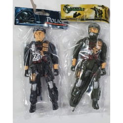 SOLDADO CON ARMAS 17CM 14337/01431