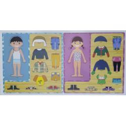 JUEGO DIDACTICO DE ENCASTRE PARA VESTIR 30X30CM 55816