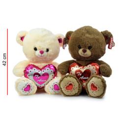 OSO CON CORAZON 42CM 5476