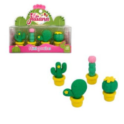 JULIANA MINI GOMITAS 3D CACTUS X4