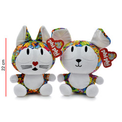 PERRO Y GATO SENTADO 2645