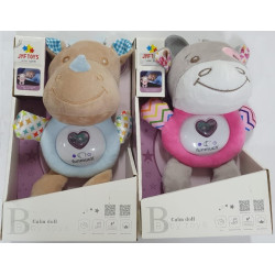 PELUCHE VACA/TORO MUSICAL C/LUZ