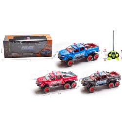 CAMIONETA POLICIA RADIO CONTROL 6RUEDAS 76192