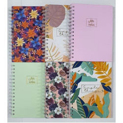 CUADERNO C/ESPIRAL 16X21 T/DURA X96H