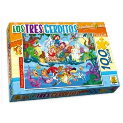 PUZZLE LOS TRES CERDITOS 225 IMPLAS