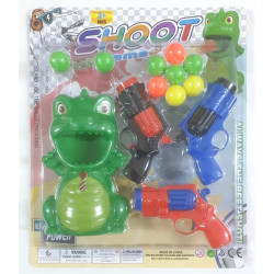 BLISTER PSITOLA LANZA BOLAS DINOSAURIO