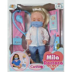 MUNECA MILA PEDIATRA C/BEBE 0912